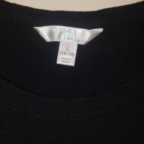 Black high-low t-shirt - Picture 3 of 7